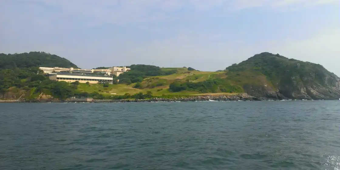 Clearwater Bay Golf & Country Club as seen from Fat Tong Mun Channel to the southwest of Clear Wa...