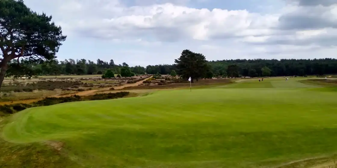 Representative heathland golf landscape - no verified photograph of Golf de Morfontaine is available