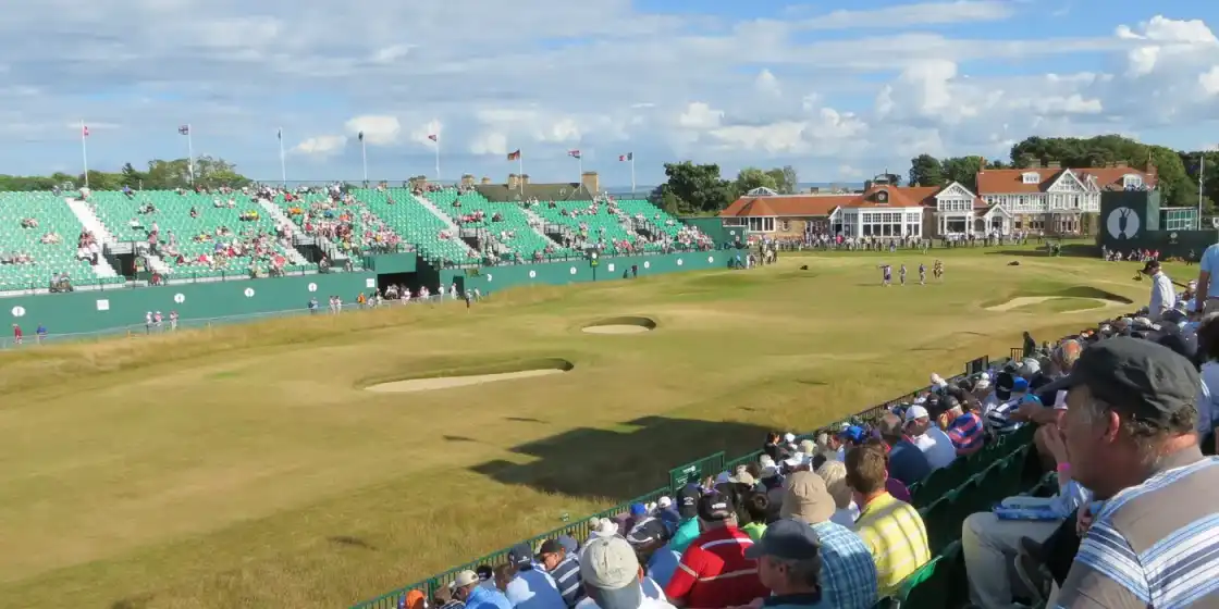 18th, late in the evening, Day One of The Open July 2013, Muirfield, Scotland