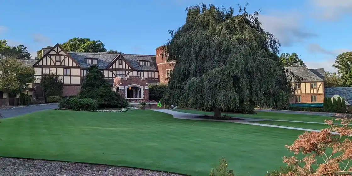 Oak Hill Country Club clubhouse as it appeared in October 2023